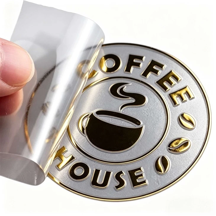 Custom 3D Metal Nickel Electroformed Logo Transfer Sticker