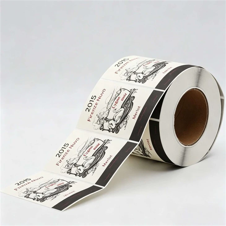 Custom Embossed Roll Wine Bottle Brand Adhesive Labels suppliers