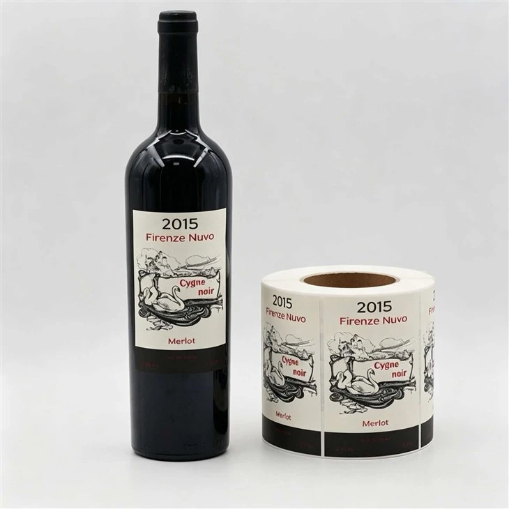 Custom Embossed Roll Wine Bottle Brand Adhesive Labels factory