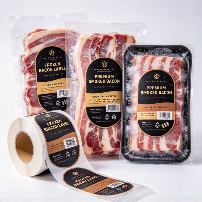 Custom Frozen Meat BOPP Labels