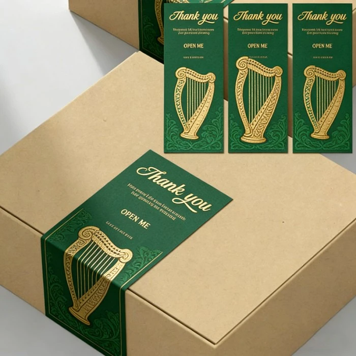 Custom Gift Packaging Stickers With Logo For Premium Box Sealing And Decoration suppliers