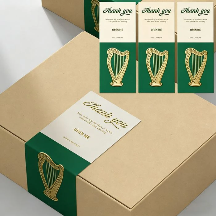 Custom Gift Packaging Stickers With Logo For Premium Box Sealing And Decoration