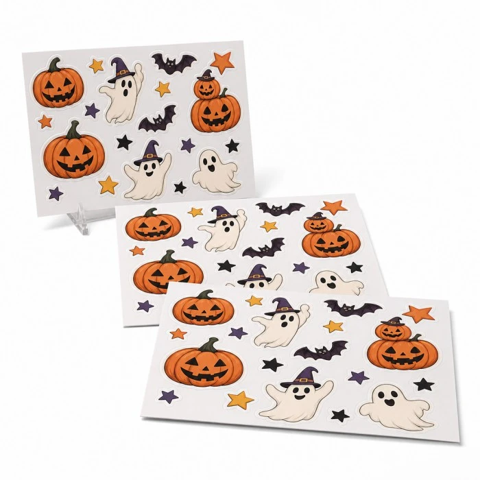 Custom Halloween Sticker Sheets For Holiday Gift Packaging And Craft Decoration price