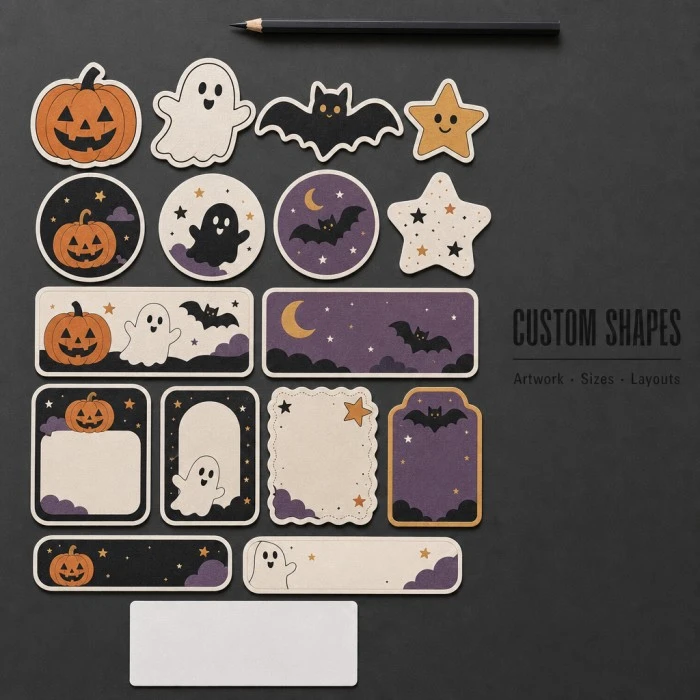 Custom Halloween Sticker Sheets For Holiday Gift Packaging And Craft Decoration factory