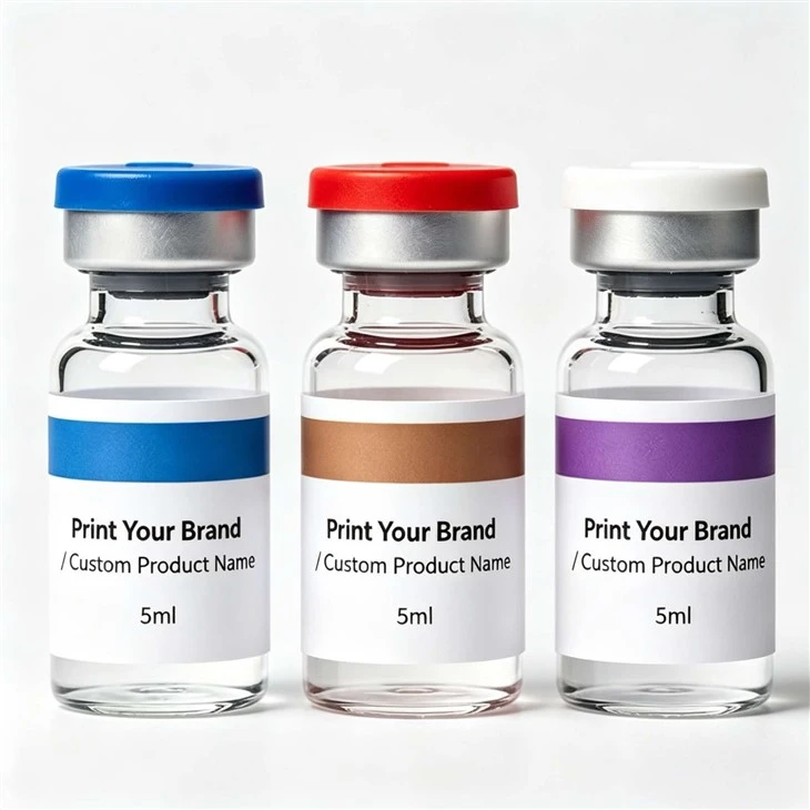 Custom Printed Vial Labels Peptide Pharmaceutical Adhesive Stickers suppliers