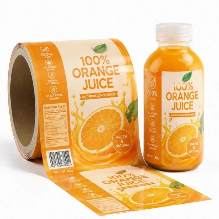 Custom Printed PVC Shrink Sleeve Labels For Juice Beverage Bottles Full Body Heat Shrink Packaging Film suppliers