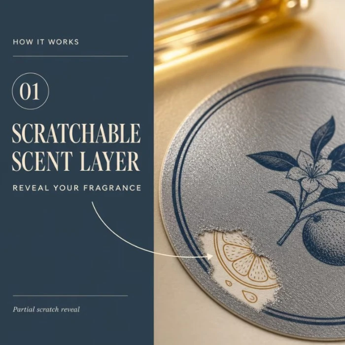 Custom Scratch And Sniff Food Packaging Labels For Chocolate Boxes And Gourmet Gifts suppliers