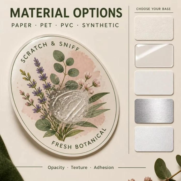 Custom Scratch And Sniff Food Packaging Labels For Chocolate Boxes And Gourmet Gifts factory