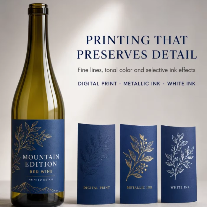 Custom Silver Foil Fruit Wine Labels For Glass Bottles best