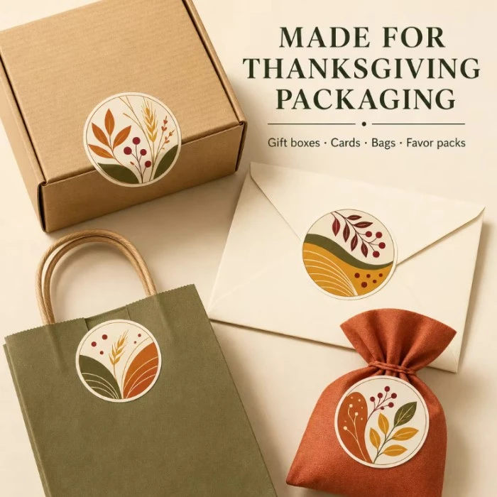 Custom Thanksgiving Seal Stickers factory