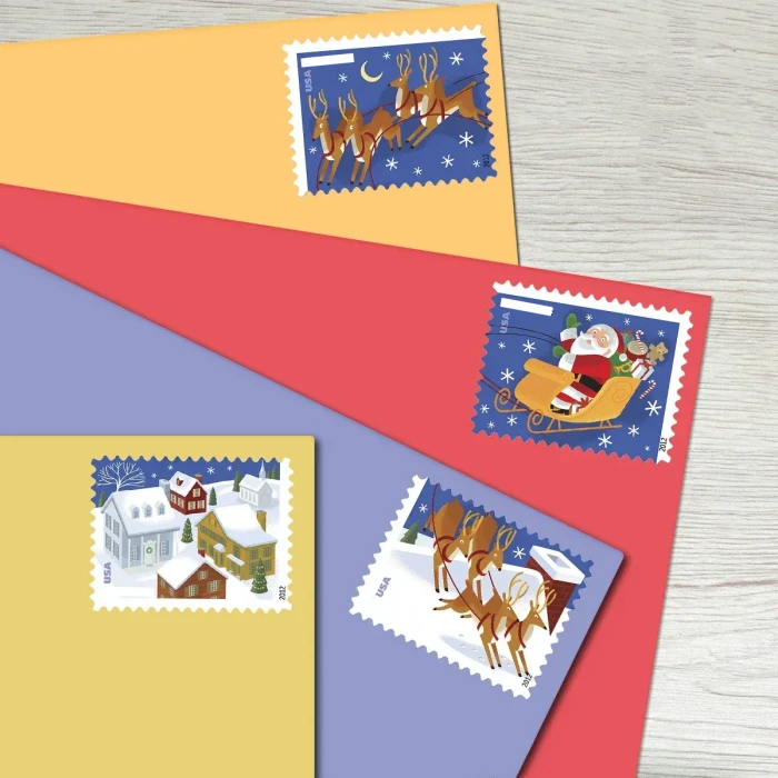 Custom Vintage Christmas Stamp Stickers best