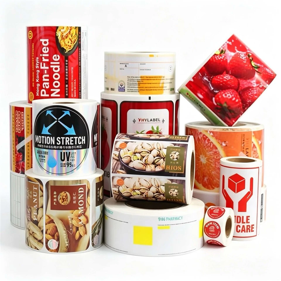 Waterproof Custom Printed Adhesive Food Beverage Bottle Labels