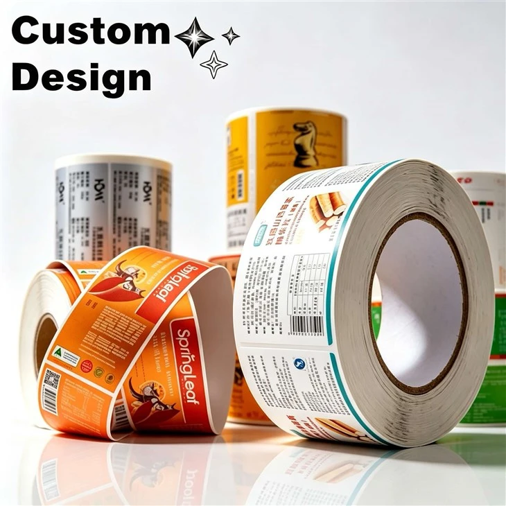 Custom Waterproof Printed Adhesive Bottle Food Beverage Labels