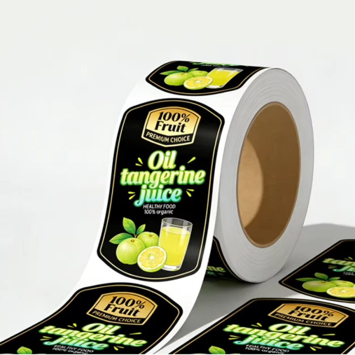 Custom Waterproof Vinyl Bottle Labels On Rolls For Beverage Packaging suppliers