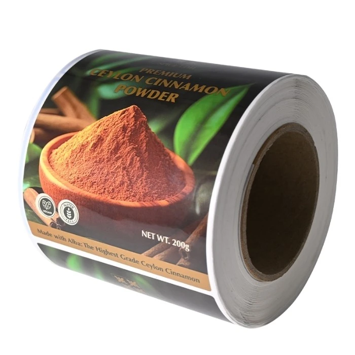 B2B foil embossed label for brand enhancement packaging