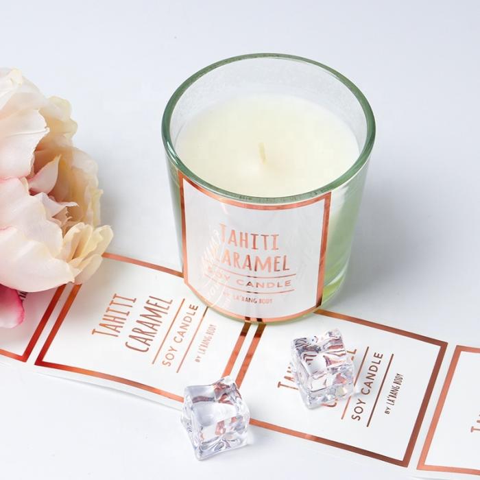 Gold Foil Candle Jar Labels