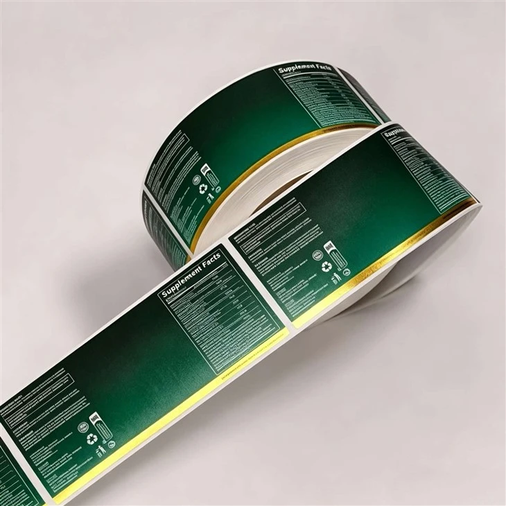 Gold Foil Roll Labels For Luxury Skincare Packaging suppliers