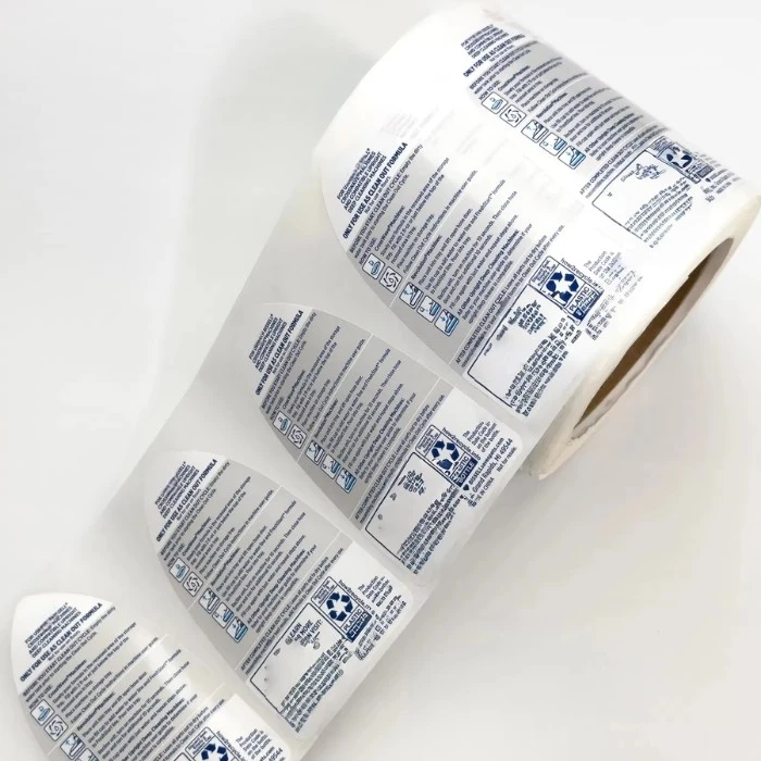 B2B multilayer label printing for industrial product packaging