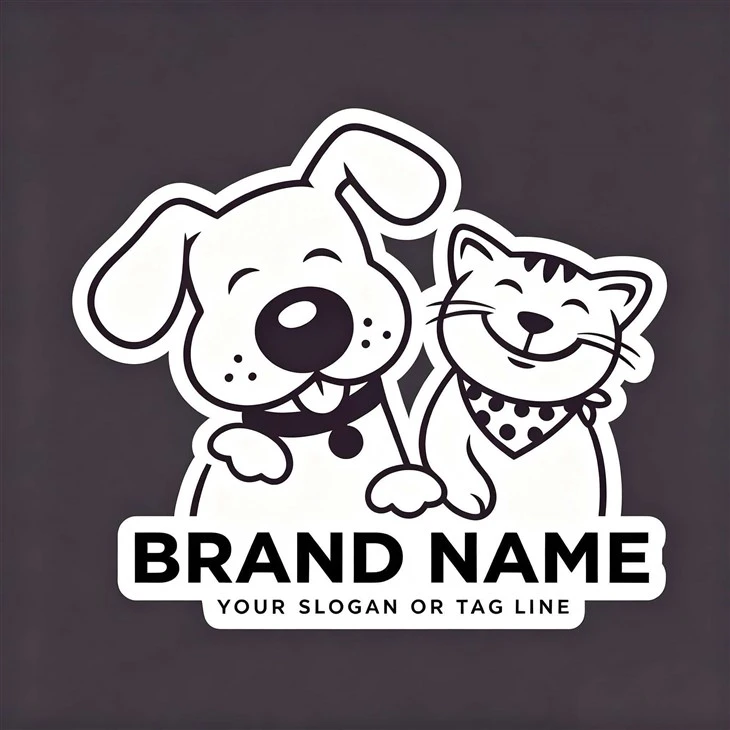 Personalized Waterproof Die-cut Vinyl Pet Brand Adhesive Decals