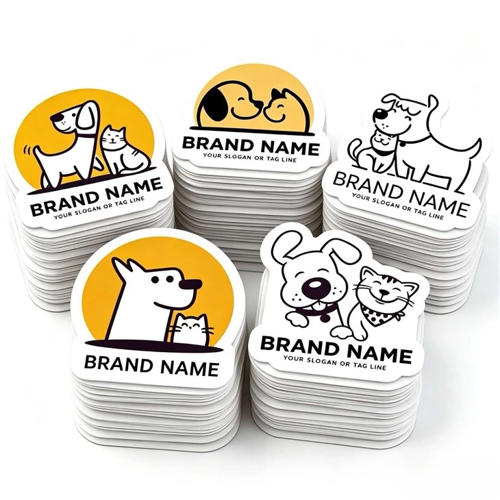 Personalized Waterproof Die-cut Vinyl Pet Brand Adhesive Decals factory