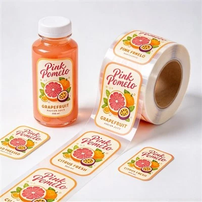 Custom Fruit Juice Bottle Stickers