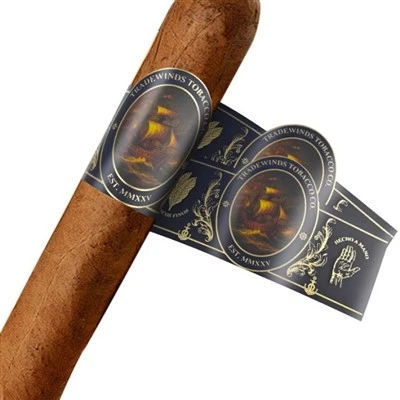 Custom Gold Cigar Band Labels