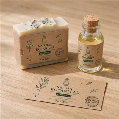 Custom Kraft Paper Scented Soap Labels