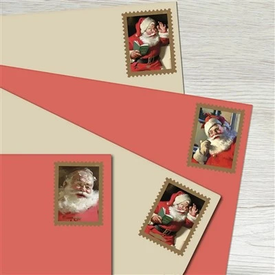 Custom Vintage Christmas Stamp Stickers