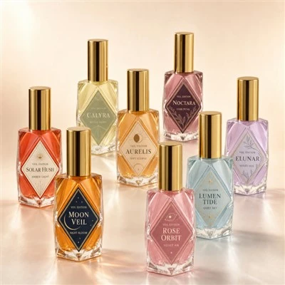 Custom Waterproof Vinyl Perfume Bottle Labels For Essential Oil & Cosmetic Packaging