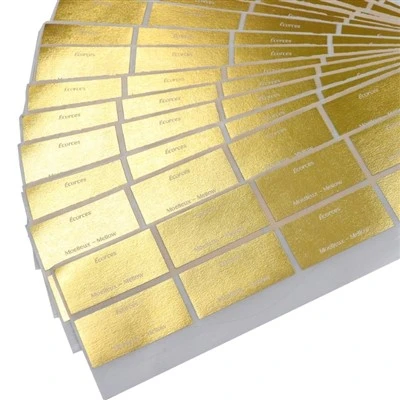 Gold Foil Candle Warning Labels