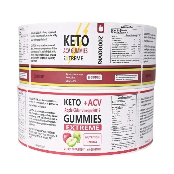Custom supplement label printing manufacturer