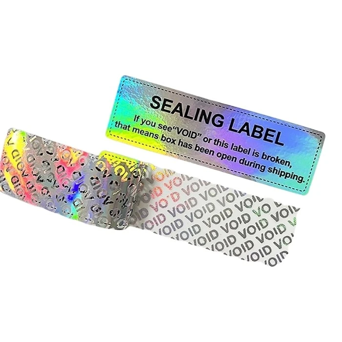 Custom security labels for anti counterfeit packaging protection