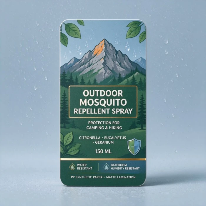 Waterproof PP Spray Bottle Labels factory