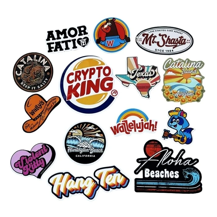 Custom die cut stickers for unique branding shapes